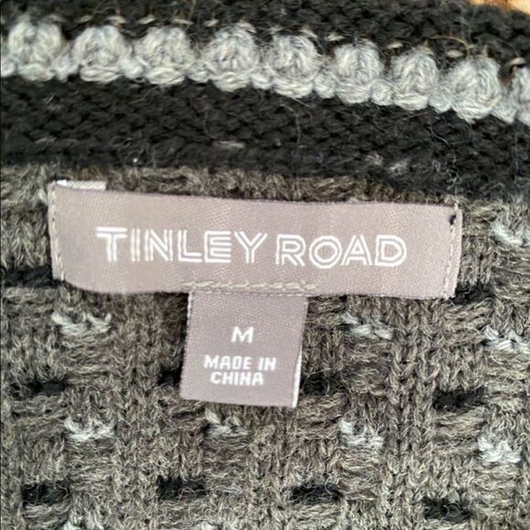 Tinley Road Cardigan Sweater Gold Buttons Retro Jacket Style Size Medium - Picture 5 of 8